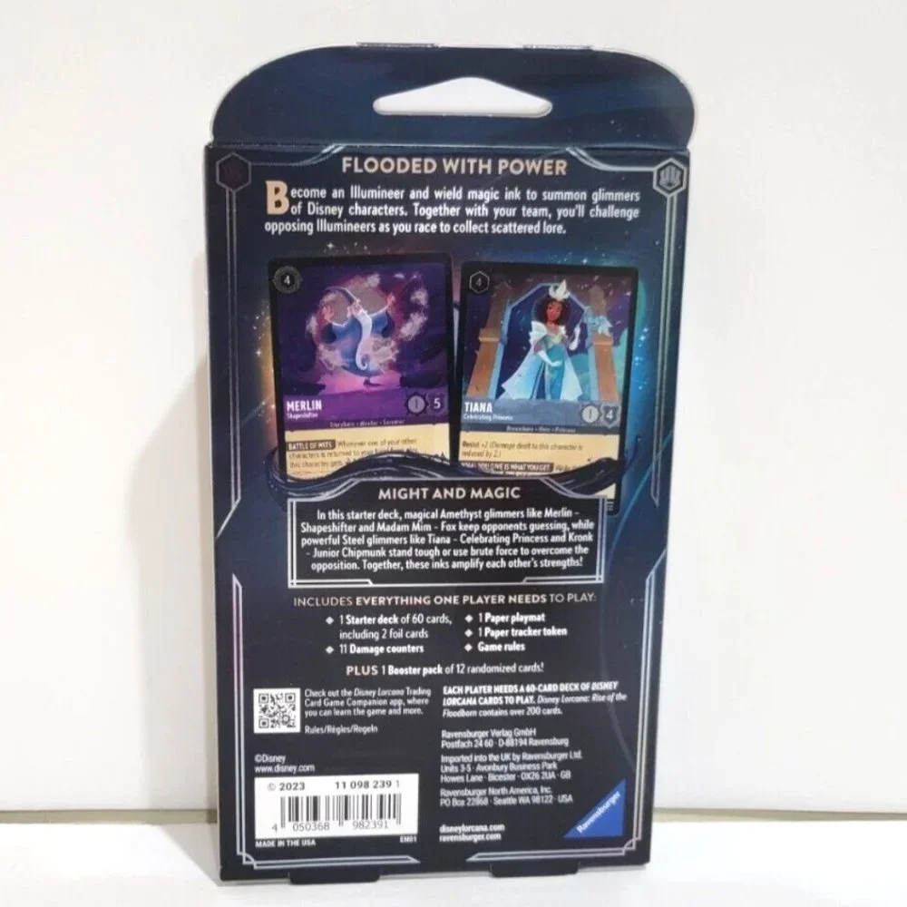 DISNEY LORCANA Rise of the Floodborn AMETHYST STEEL Starter Deck Wave 2 NEW